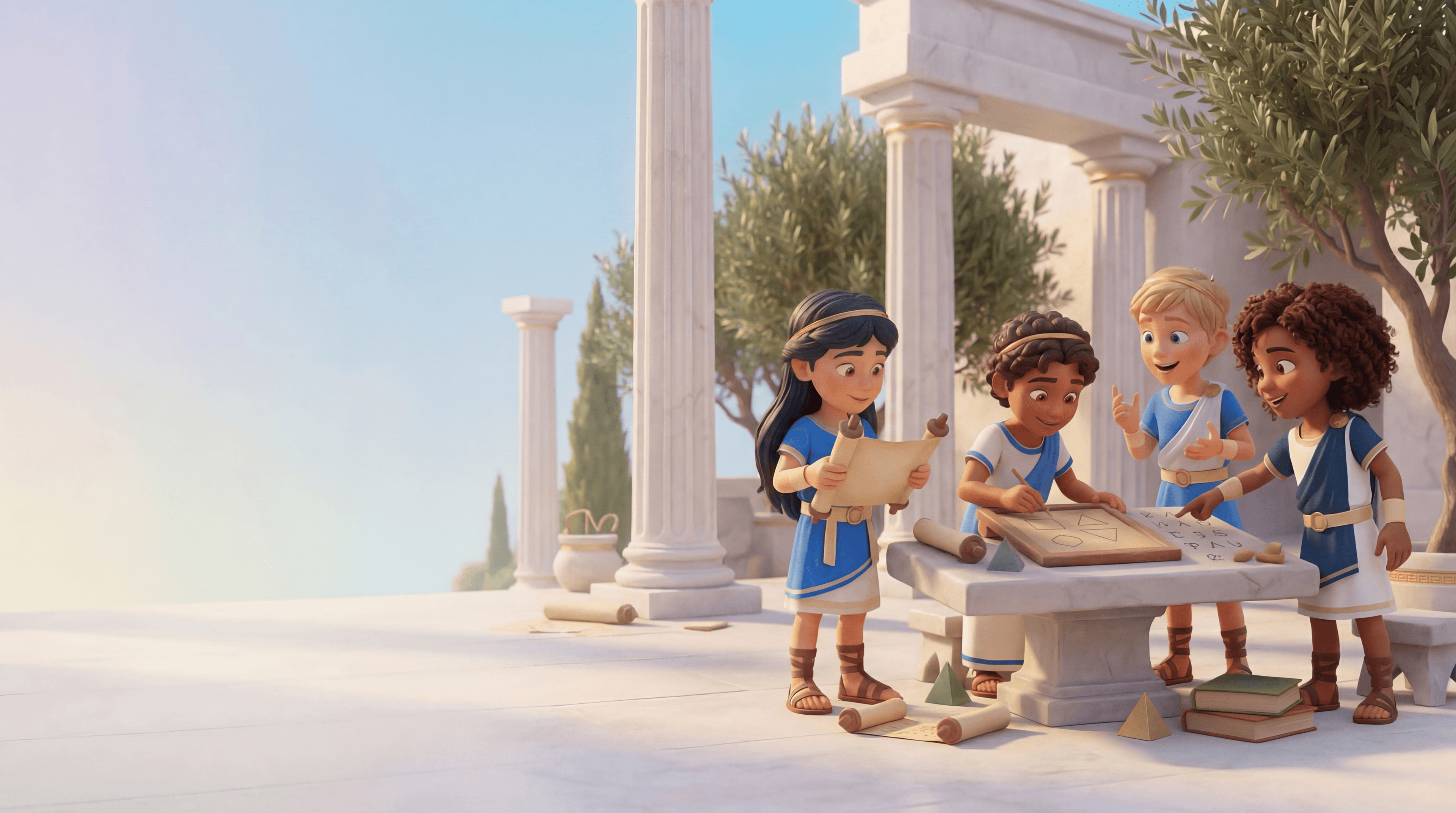 Enfants qui apprennent