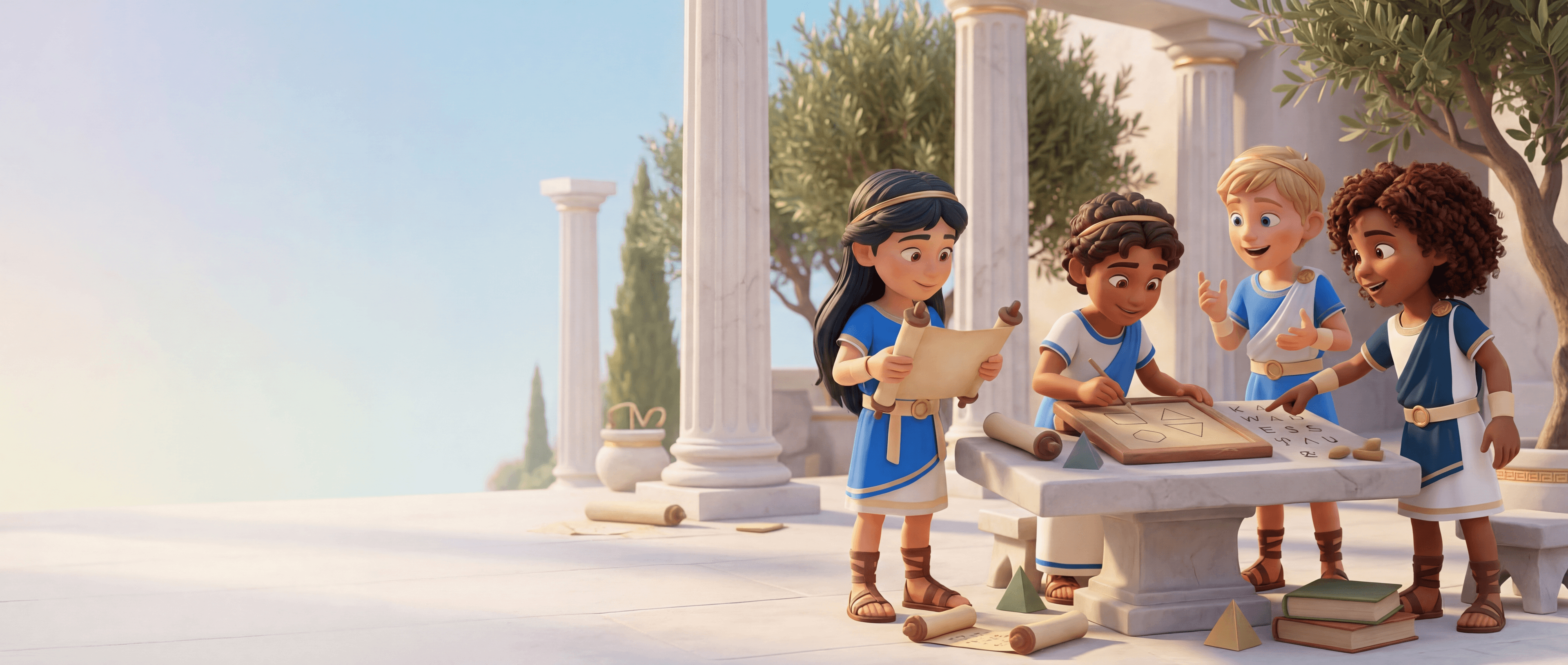 Enfants qui apprennent